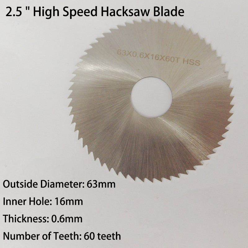 2.5 inç 63mm alaşım HSS yüksek - Hacksaw incelemesi ve fiyatı