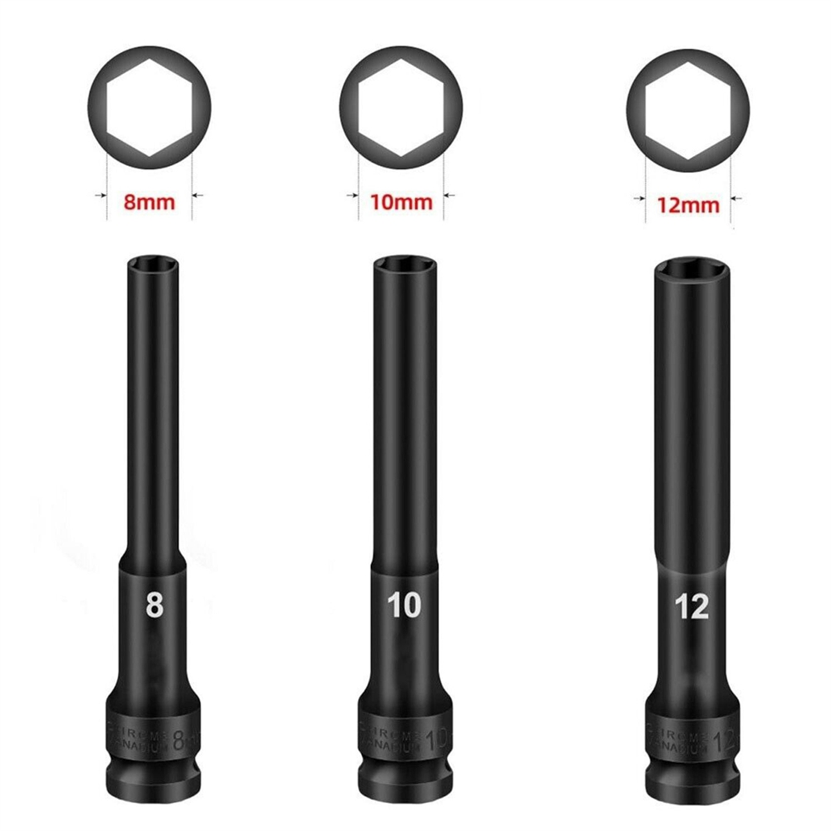 A002 3 adet 1/2 sürücü altıgen - Socket Wrench incelemesi ve fiyatı